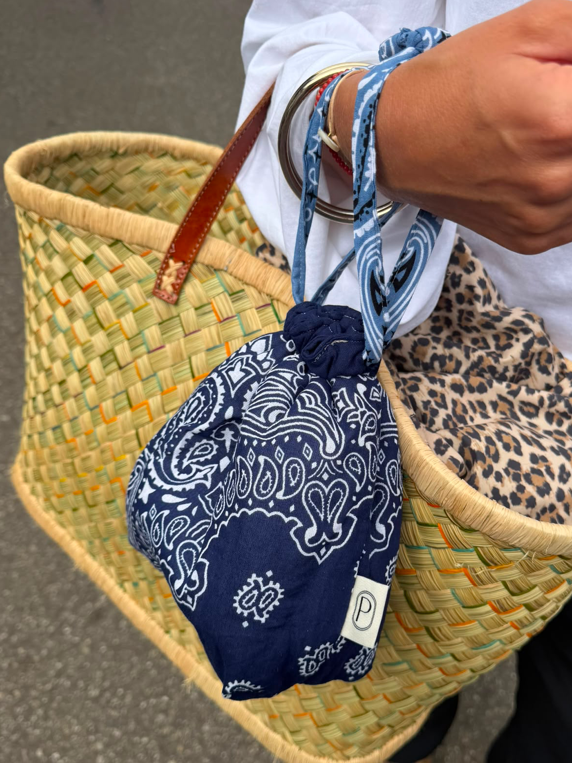 Bandana Bag - Navy Blue / Chambray