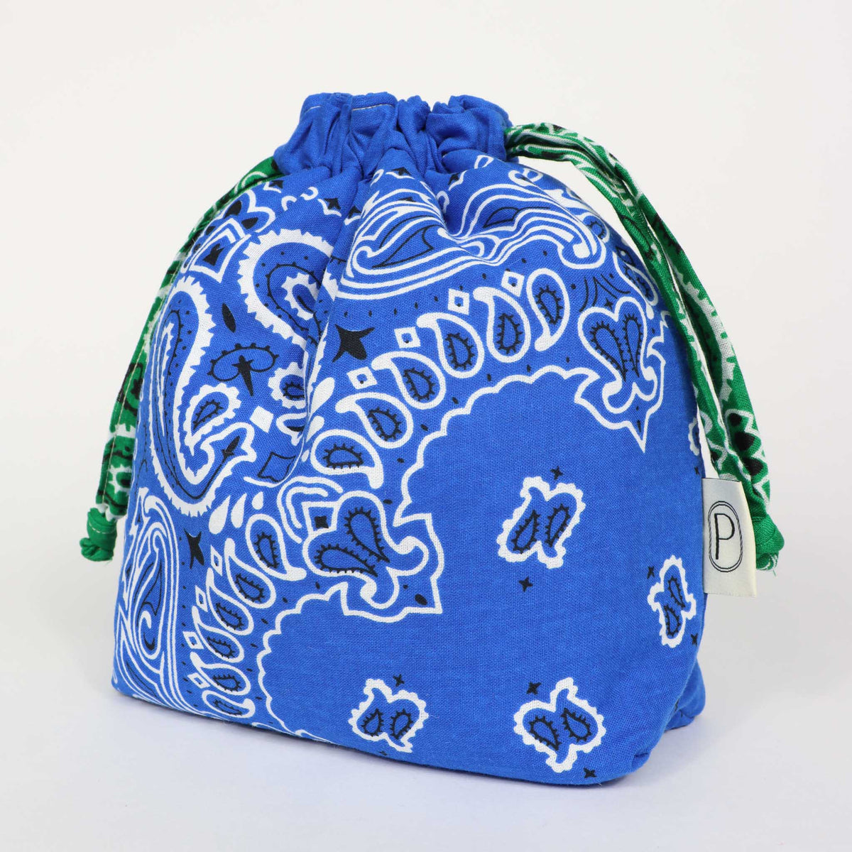 Bandana Bag - Royal Blue / Grass Green